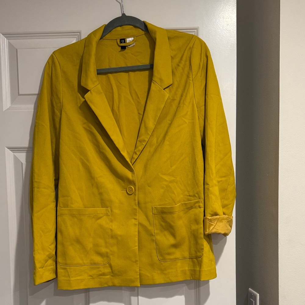 H&M Mustard Blazer Jacket